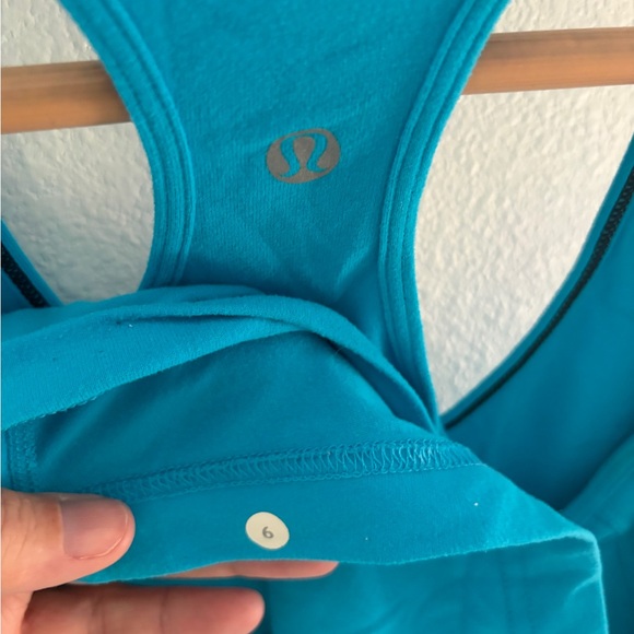 Lululemon Turquoise Racerback Tank - Picture 4 of 4